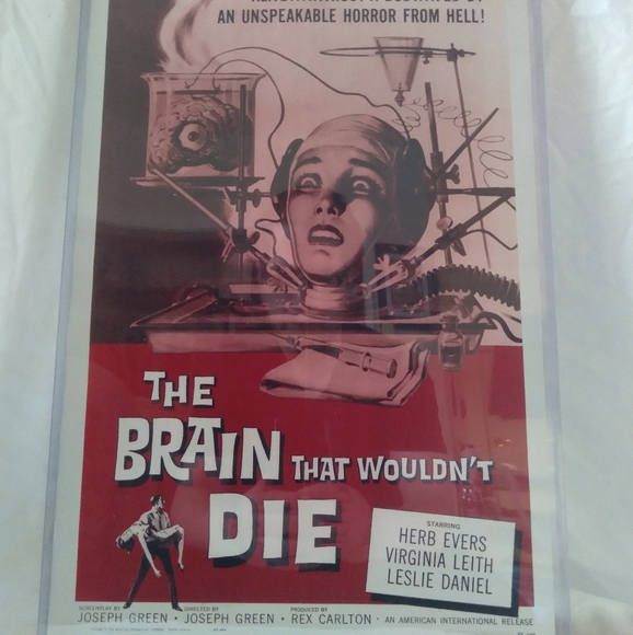 "The Brain That Wouldn't Die" Horror Science Fiction Movie Poster - Picture 7 of 7